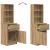 Noptiera Artisan Stejar 39x35x125 cm Lemn prelucrat GartenMobel Dekor