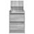 Noptiera cu 2 sertare Gri Sonoma 38x34x80 cm GartenMobel Dekor
