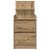 Noptiera cu 2 sertare Artisan Stejar 38x34x80 cm GartenMobel Dekor