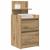 Noptiera cu 2 sertare Artisan Stejar 38x34x80 cm GartenMobel Dekor