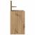 Noptiera cu 2 sertare Artisan Stejar 38x34x80 cm GartenMobel Dekor
