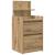Noptiera cu 2 sertare Artisan Stejar 38x34x80 cm GartenMobel Dekor
