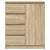 Bufetă cu sertare Stejar Sonoma 71x35x84 cm Lemn prelucrat GartenMobel Dekor