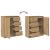 Bufetă cu sertare Stejar Artisan 71x35x84 cm Lemn prelucrat GartenMobel Dekor