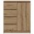 Bufetă cu sertare Stejar Artisan 71x35x84 cm Lemn prelucrat GartenMobel Dekor