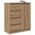 Bufetă cu sertare Stejar Artisan 71x35x84 cm Lemn prelucrat GartenMobel Dekor