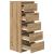 Bufetă cu sertare Stejar Artisan 37,5x35x99 cm Lemn prelucrat GartenMobel Dekor