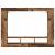 Cabinet TV Pe perete Lemn vechi 152 x 22 x 113 cm Lemn compozit GartenMobel Dekor