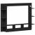 Cabinet TV Stejar negru 152 x 22 x 113 cm Lemn compozit GartenMobel Dekor