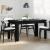 Masă de dining Stejar negru 140 x 74.5 x 76 cm Lemn compozit GartenMobel Dekor