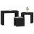 Masa de cuibărit 3 pcs Stejar negru 61 x 30 x 50 cm GartenMobel Dekor