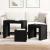 Masa de cuibărit 3 pcs Stejar negru 61 x 30 x 50 cm GartenMobel Dekor