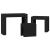 Masa de cuibărit 3 pcs Stejar negru 61 x 30 x 50 cm GartenMobel Dekor