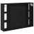 Dulap cu oglindă Stejar negru 76 x 15 x 55 cm Lemn compozit GartenMobel Dekor