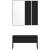 Set de Mobilier pentru Hol 4 pcs Stejar negru 80 x 30.5 x 40 cm GartenMobel Dekor