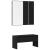Set de Mobilier pentru Hol 4 pcs Stejar negru 80 x 30.5 x 40 cm GartenMobel Dekor