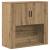 Dulap de perete stejar artizanal 80 x 33 x 80 cm Lemn compozit GartenMobel Dekor