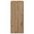 Dulap de perete stejar artizanal 80 x 33 x 80 cm Lemn compozit GartenMobel Dekor