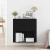Dulap de perete Stejar negru 80 x 33 x 80 cm Lemn compozit GartenMobel Dekor