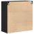 Dulap de perete Stejar negru 80 x 33 x 80 cm Lemn compozit GartenMobel Dekor