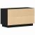 Cabinet TV Stejar negru 80 x 35 x 45 cm Lemn compozit GartenMobel Dekor