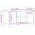 Cabinet TV Lemn vechi 100 x 40 x 50 cm Lemn compozit GartenMobel Dekor