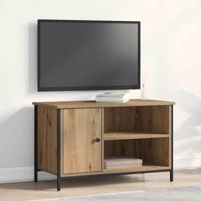 Cabinet TV stejar artizanal 80 x 40 x 50 cm Lemn compozit GartenMobel Dekor