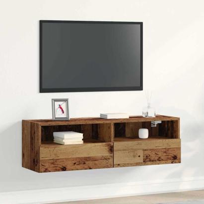 Dulap TV de perete Lemn vechi 100 x 30 x 30 cm Lemn compozit GartenMobel Dekor