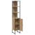Dulap de Baie stejar artizanal 33 x 33 x 185.5 cm Lemn compozit GartenMobel Dekor