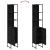 Dulap de Baie Stejar negru 33 x 33 x 185.5 cm Lemn compozit GartenMobel Dekor