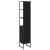 Dulap de Baie Stejar negru 33 x 33 x 185.5 cm Lemn compozit GartenMobel Dekor