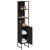 Dulap de Baie Stejar negru 33 x 33 x 185.5 cm Lemn compozit GartenMobel Dekor