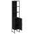 Dulap de Baie Stejar negru 33 x 33 x 185.5 cm Lemn compozit GartenMobel Dekor