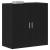 Bufet Stejar negru 79 x 38 x 80 cm Lemn compozit GartenMobel Dekor