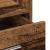 Podium cu sertar Lemn vechi 55 x 55 x 107 cm Lemn compozit GartenMobel Dekor