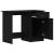 Birou Stejar negru 100 x 50 x 76 cm Lemn compozit GartenMobel Dekor