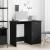 Birou Stejar negru 100 x 50 x 76 cm Lemn compozit GartenMobel Dekor