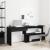 Birou Stejar negru 200 x 50 x 76 cm Lemn compozit GartenMobel Dekor