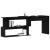 Birou Stejar negru 200 x 50 x 76 cm Lemn compozit GartenMobel Dekor