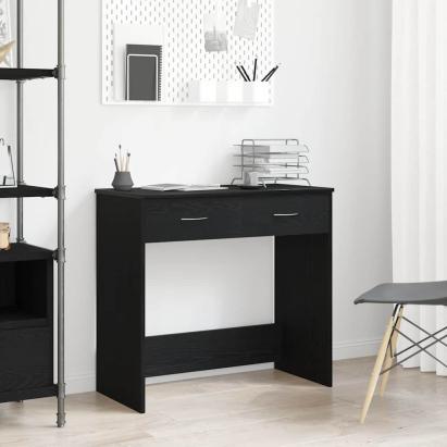 Birou Stejar negru 80 x 40 x 75 cm Lemn compozit GartenMobel Dekor