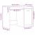 Birou Stejar negru 100 x 50 x 76 cm Lemn compozit GartenMobel Dekor