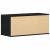 Support TV cu sertar Negru 80 x 34 x 35.5 cm Lemn compozit GartenMobel Dekor