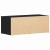 Support TV cu sertar Negru 80 x 34 x 30 cm Lemn compozit GartenMobel Dekor