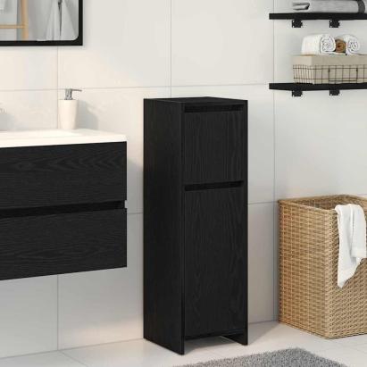 Dulap de Baie cu ușă Stejar Negru 30 x 30 x 95 cm Lemn compozit GartenMobel Dekor