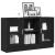 Bufet Negru 120 x 30.5 x 70 cm Lemn compozit GartenMobel Dekor