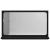 Raft cu oglindă Stejar Negru 60 x 10.5 x 37 cm Lemn compozit GartenMobel Dekor