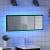 Oglindă de baie cu LED Pe perete Stejar negru 100 x 8.5 x 37 cm GartenMobel Dekor