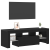Cabinet TV Negru 120 x 35 x 40 cm Lemn compozit GartenMobel Dekor
