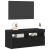 Cabinet TV Negru 90 x 35 x 40 cm Lemn compozit GartenMobel Dekor