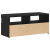 Cabinet TV Negru 90 x 35 x 40 cm Lemn compozit GartenMobel Dekor